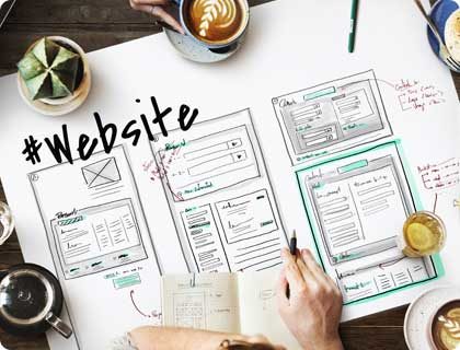 website wireframe layout, website design, digital marketing